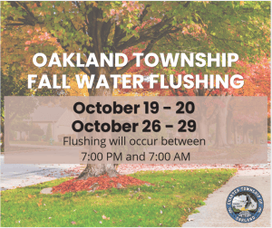 Fall water flushing